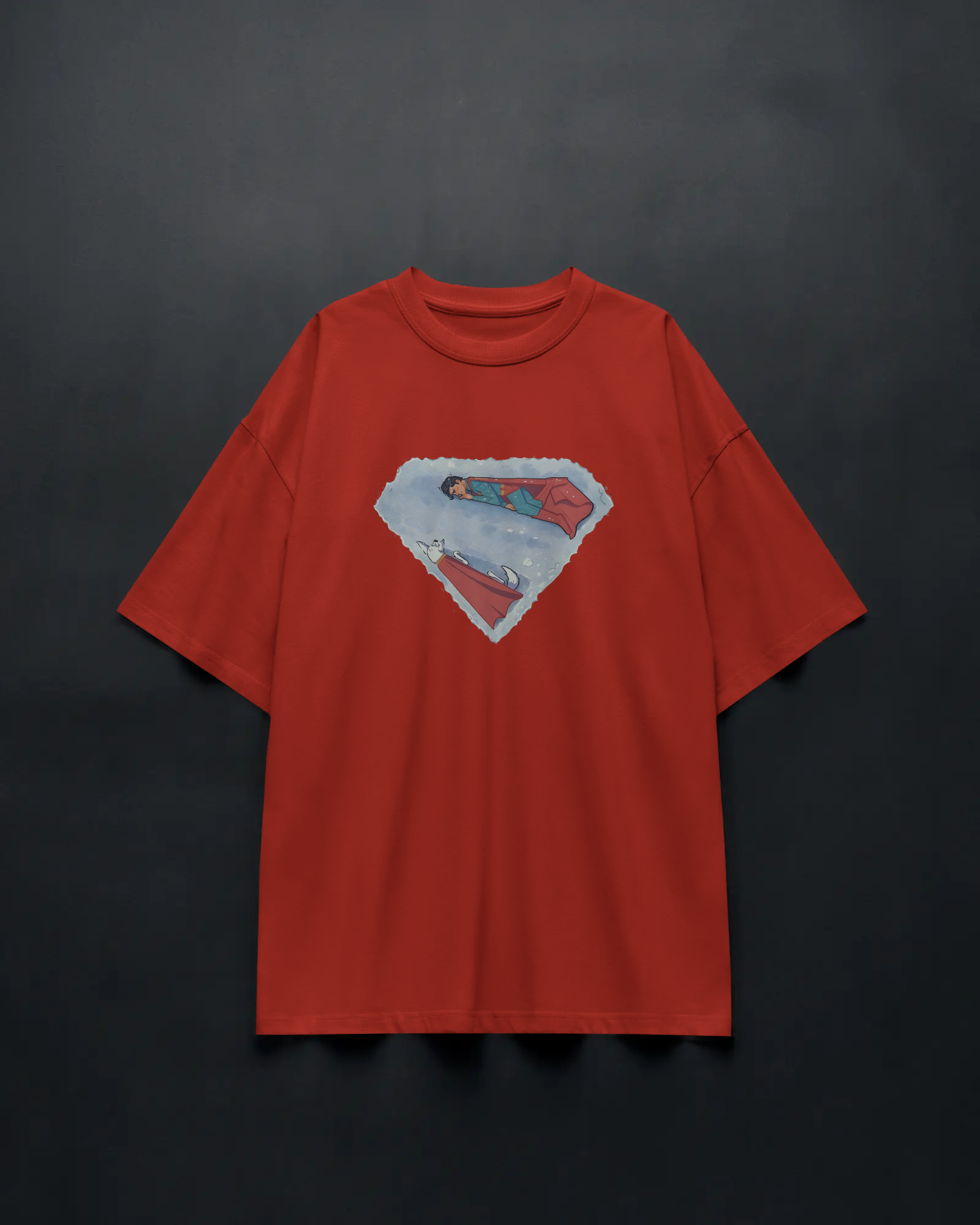 Superman & Krypto Snowfall Tee