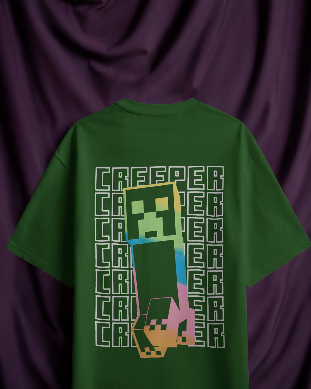 Minecraft Neon Creeper Tee