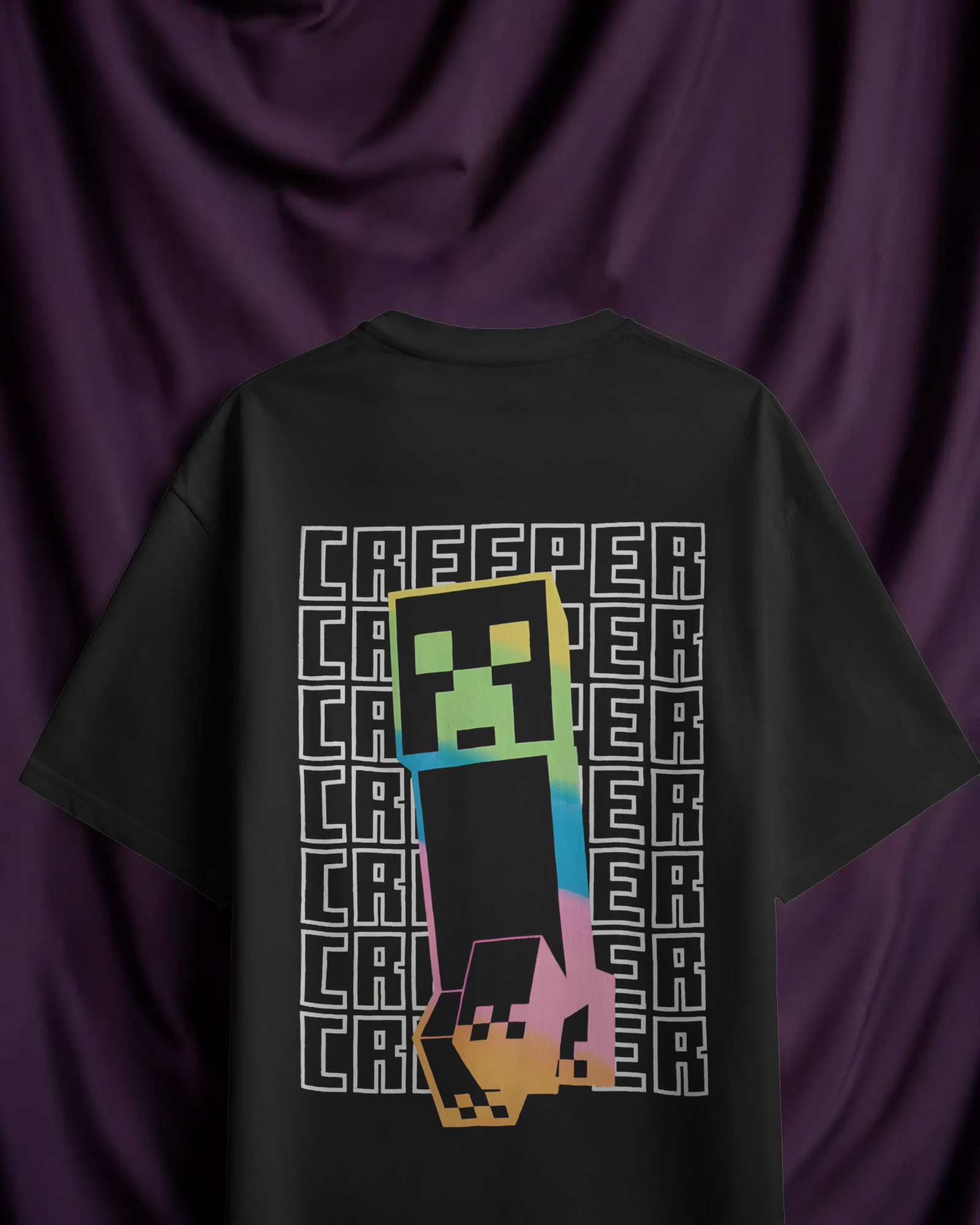 Minecraft Neon Creeper Tee